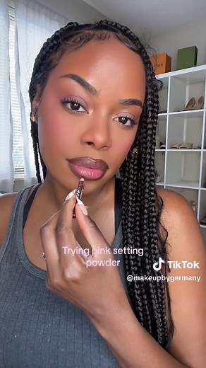 Pink Setting Powder for Darker Skin: Makeup Tutorial