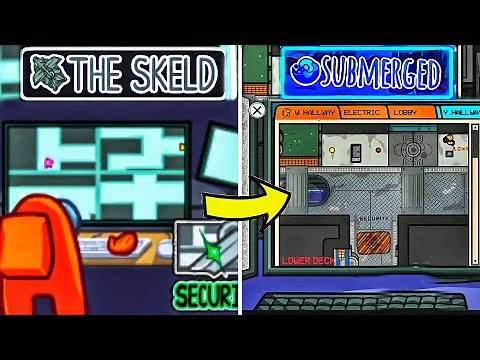 *SECURITY CAMERA* on all maps including (SUBMERGED)-Among Us Evolution.