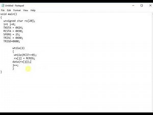 PIC Microcontroller - UART receiver Program