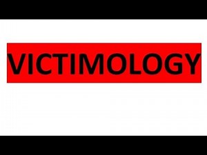 VICTIMOLOGY | CRIMINOLOGY AND PENOLOGY