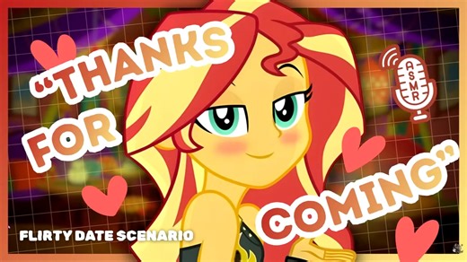 🌅💛 Just Us Tonight… A Cozy Date with Sunset Shimmer (ASMR)