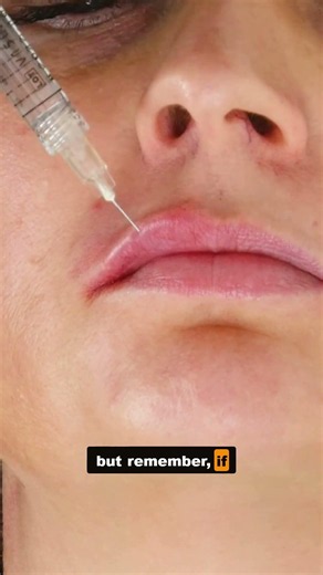STOP injecting along the whole lip