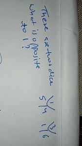 There are two dice.What is opposite to 1?(The image shows tw... | Filo