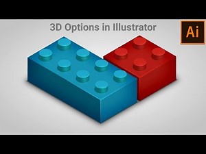 Illustrate Toy Brick using 3D in Adobe Illustrator