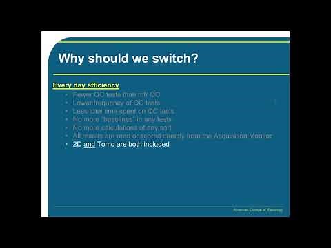 ACR Digital Mammography QC Manual Webinar for Technologists