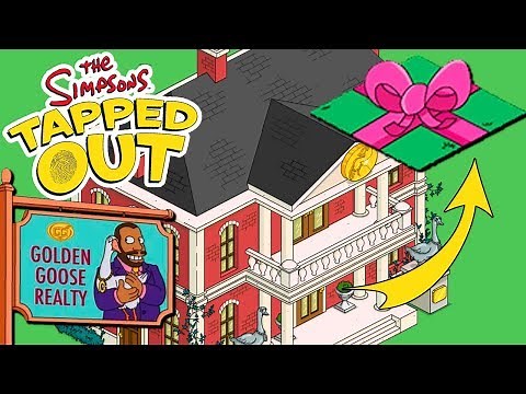 The Simpsons: Tapped Out - Golden Goose Realty Generates Land Tokens FOREVER (Limited Time)