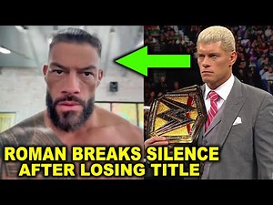 Roman Reigns Breaks Silence After Losing Title to Cody Rhodes at WWE WrestleMania 40 & Did He Retire