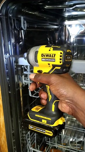 Dishwasher Gap Fix - #diypowercouple #dishwasher #dishwasherhack #dishwasherfix #diy #diyproject #diyprojectsideas #homeimprovement #homerepair #appliance #appliancerepair #fix #fixerupper #powertool #dewalt20v #dewalt #drill