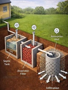 Septic tank guide .#architecture . #homemaintenance | Bom Pedreiro