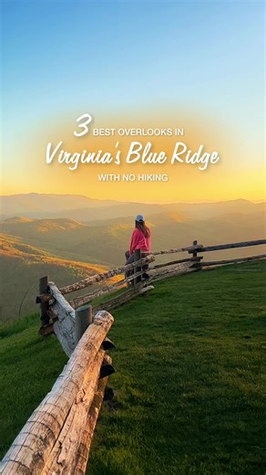 These 3 Blue Ridge Mountains overlooks are minutes from Wintergreen Resort, Virginia. Best part? No hiking required! ⚠️Always follow Leave No Trace principles when exploring the outdoors. Stay on marked paths, do not trespass, pack out trash, and respect wildlife! ❣️ DEVIL'S KNOB OVERLOOK Capture the beauty of the Blue Ridge Mountains with a 180-degree view at Devil's Knob Overlook. Perfect for breathtaking sunsets! 🌅 ❣️ 20-MINUTE CLIFF OVERLOOK Experience another stunning 180-degree panoramic