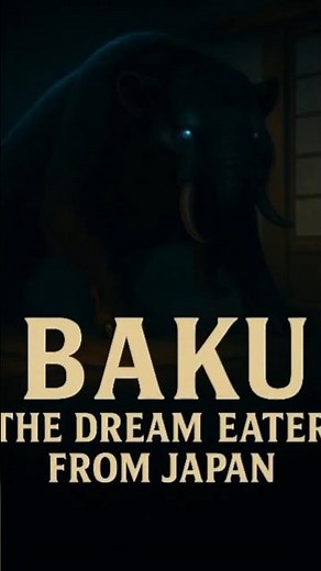 Baku: The Japanese Dream-Eating Creature | Mythical Legends Revealed #shorts #mythology #baku
