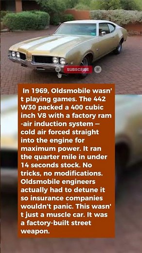 The Muscle Car Oldsmobile Built to DESTROY the Competition — 1969 442 W30