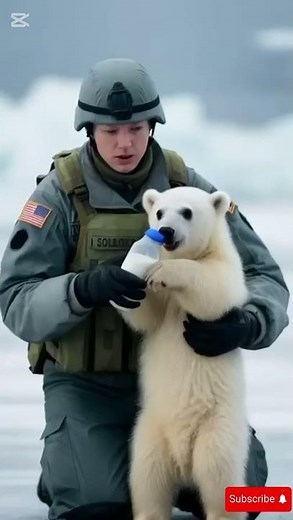 “Polar Bear Cub Cries After Losing Its Mom 🥺💔 | Heartbreaking Wildlife Moment” #wildlife #sad
