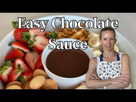 Easy Chocolate Dipping Sauce | 5 ingredients in 5 minutes