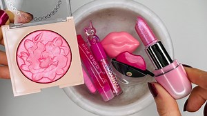 2M views · 13K reactions | Coloring Slime with Cute 濾Pink勺Makeup!#asmr #satisfying #makeup #makeupslime #lipstick #lipstickslime #lipbalm #lipgloss #blush #eyeshadow #mascara #glitter #glitterslime #pink #lip #flowers #unicorn #strawberry #cute #viral #asmrsounds | Elena.slimee | Facebook