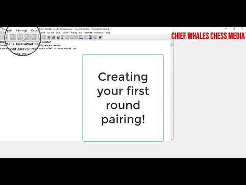 Swiss Pairing Tutorial 1 (Creating First Round Swiss Pairing)
