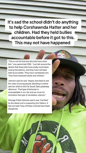 HAVE YALL SEEN THE VIDEO OF THE MOM Corshawnda Hatter & HER TWO KIDS GET JUMPED BY ALL THOSE KIDS? ABSOLUTELY HEARTBREAKING 💔 #CHICAGO #HEARTBREAKING #WOW #WEAREHUMAN #fyp | Terrance Wren
