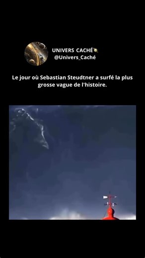 UNIVERS_CACHÉ on Instagram: "En 2020, Sebastian Steudtner a vécu l’un de ces moments apparemment impossibles : il a surfé la plus grande vague jamais enregistrée dans l’histoire à Nazaré, un mur de 86 pieds (26,21 mètres) officiellement reconnu par Guinness. La scène est devenue virale non seulement en raison de la taille absurde de la vague, mais aussi grâce au calme avec lequel il a affronté une force de la nature capable de tout détruire sur son passage. Un simple faux pas aurait transformé c