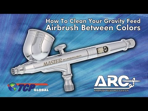 How To Clean Your Gravity Feed Airbrush Between Colors