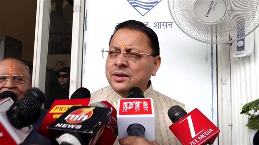 "Exit polls signal clear change in Bengal, double-engine BJP govt to come to power from May 4."- Uttarakhand CM Pushkar Singh Dhami