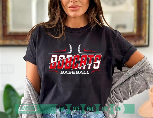 Bobcats Baseball Mascot SVG, PNG, DXF, Typography (digital Download) - Etsy
