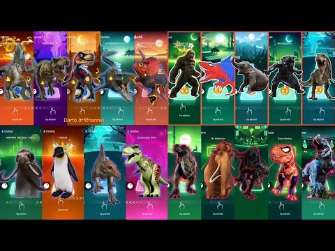 🦖 Velociraptor | Elephant | T-Rex | Albertosaurus – Coffin Dance Song COVER | Tiles Hop Gameplay