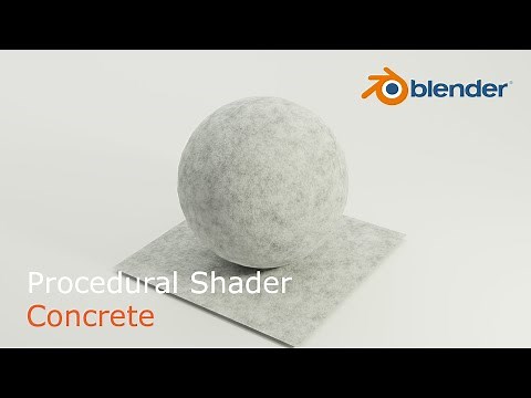 Procedural concrete shader in Blender | Blender tutorial for beginners