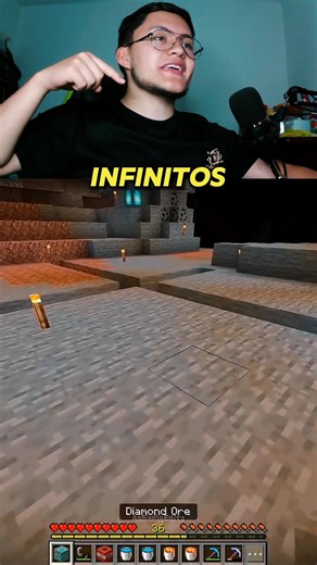 DIAMANTES INFINITOS EN MINECRAFT ! | #shorts #minecraft #minecraftbedrock #minecraftjava