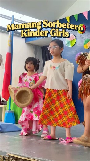 Kinder girls take the stage for a charming Mamang Sorbetero performance for Buwan ng Wika 2026!🍦🌸