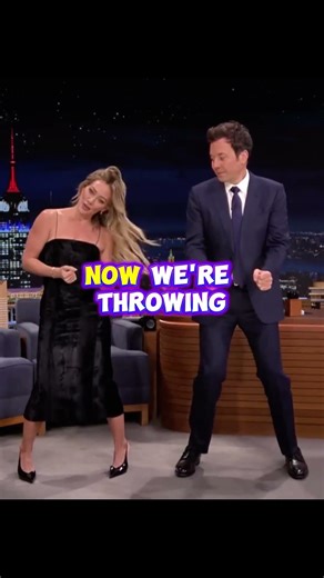"Push your butt out!" Hilary Duff’s dance lesson is gold 🤣 #viral #HilaryDuff #WithLove #JimmyFallon