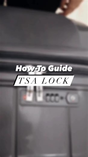 Travel worry-free with these easy steps on how to set the TSA lock 🔒 #universaltraveller #UTmoments #luggage #tutorial #discover #traveltiktok #fyp
