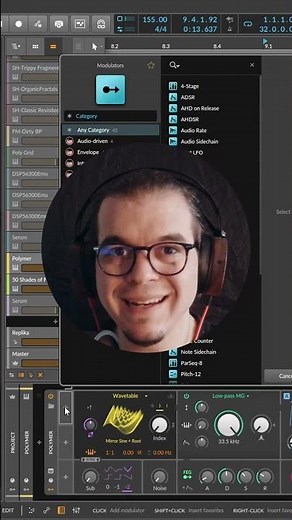 Easy bubbly atmospheres with Bitwig's Polymer // 50 Shades of FM Ep46 #shorts