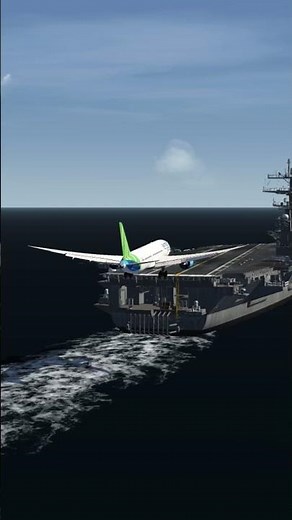 Boeing 787-9 Bamboo Airways landing on Carrier #aviation