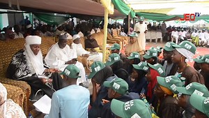 Video Graduates of the free ICT program by the Ilorin Emirate Youth Development Association (IEYDA) received royal blessings following their procession at the Association's 11th Annual Empowerment Program, held on Sunday at the Forecourt of the Emir's Palace, Ilorin #JustEventOnline | JUST EVENT ONLINE