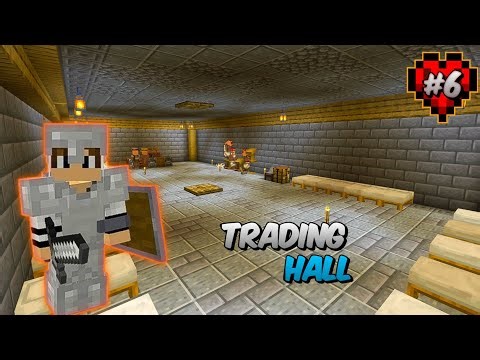 I Built A Villager Trading Hall In Minecraft PE Survival [ Episode - #6 ]