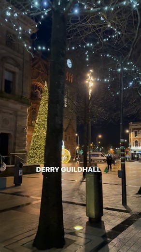 Derry Guildhall, Northern Ireland 🎄 #Christmas #winterscene #peaceful #derry #winter #holidaytravel #freezing | Asif Shaoor