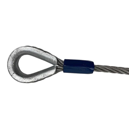 Towing Cable Wire Rope Hoisting and Luffing Crane Wire Rope Sling with Thimbles
