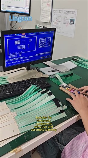 Membrane switch Assembly, connector mounting.#machine #manufacturing #membraneswitch #machine