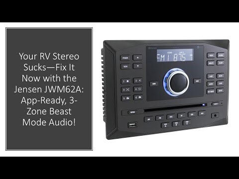 Your RV Stereo Sucks—Fix It Now with the Jensen JWM62A: App-Ready, 3-Zone Beast Mode Audio!