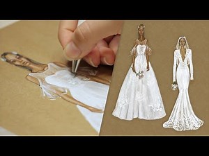 Wedding Dress Design ⏐Fashion Drawing Course