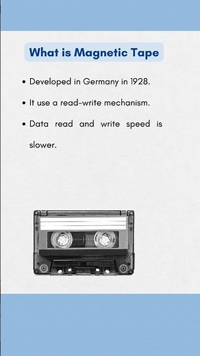 What is Magnetic Tape | Computer Fundamentals |
