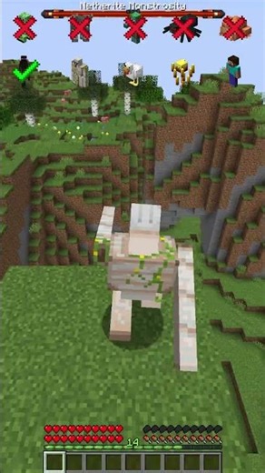 Dimensional Fall Damage vs Different Mobs #meme #shorts #minecraft
