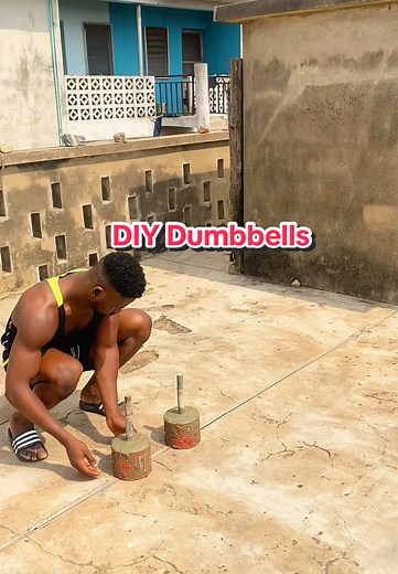 DIY dumbbells(build dumbbells at homes). #diy #diyproject #homemade #dumbbell