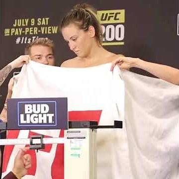 Miesha Tate towel incident at the weigh ins for UFC 200