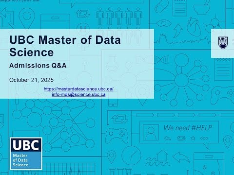 UBC MDS Admissions Q&A October 2025