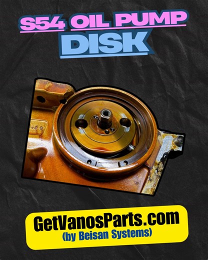 Check out our S54 Vanos Oil Pump Disk and exhaust sprocket hub! Replace you worn and sloppy disk, and pair it with our in house made hub for a solid solution. Redrilled disk https://getvanosparts.com/product/s54-vanos-oil-pump-disk/ New Hub https://getvanosparts.com/product/s54-exhaust-sprocket-hub/ Used Hub Option https://www.ebay.com/itm/156461115313 #s54 #vanos #disk #oil #pump #s54 #bmw #getvanosparts #beisansytems #drvanos | Getvanosparts by Beisan Systems | Facebook