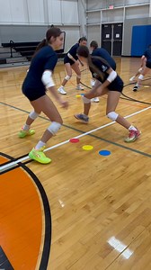 CSDP 15U club team starting the season with some friendly competition for warmup at their first practice! 🔴🟡🔵 | Community Sports Development Program - CSDP Volleyball