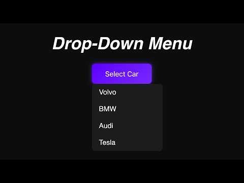 ArcaneDev - Drop-down menu design