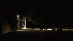 Man driving back home at night