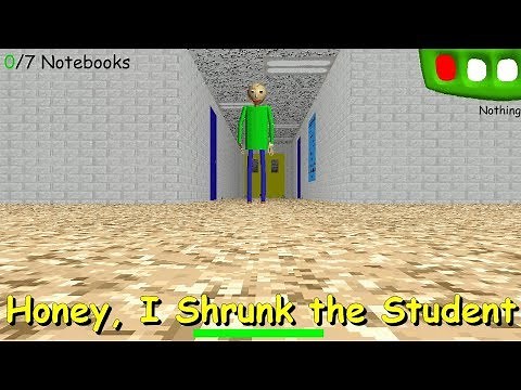 ENDING | Honey, I Shrunk the Student - Baldi's basics 1.3.2 decompiled mod